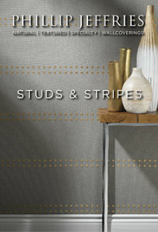 Philip Jeffries Studs & Stripes Wallpaper